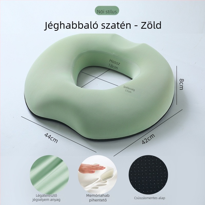 Aranyér ülőpárna posztoperatív ápoláshoz, memóriahab, lélegző üreges kialakítás, kismamáknak és irodai használatra