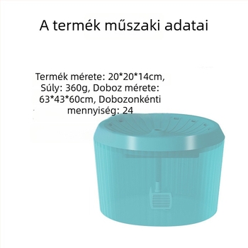 Kedvtáknak szánt ivóvízadagoló anti-szivárgó, automatikus körözéses szűrővel, levehető, kutyák és macskák számára