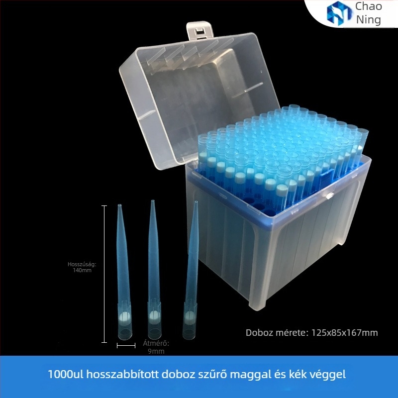 Egyszer használatos szűrős pipettahegyek, 10–1000 μL, steril csomagolás, Han Yining