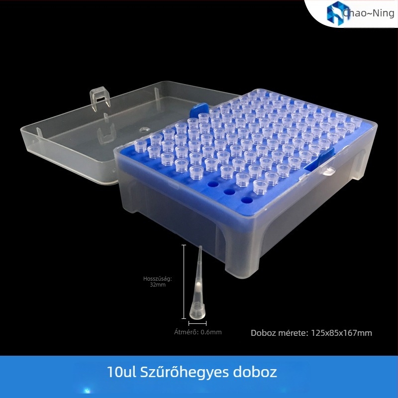 Egyszer használatos szűrős pipettahegyek, 10–1000 μL, steril csomagolás, Han Yining