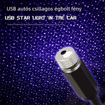 LED autó plafonfény csillagos ég projekcióval, modell 12, 5V, 3.9W