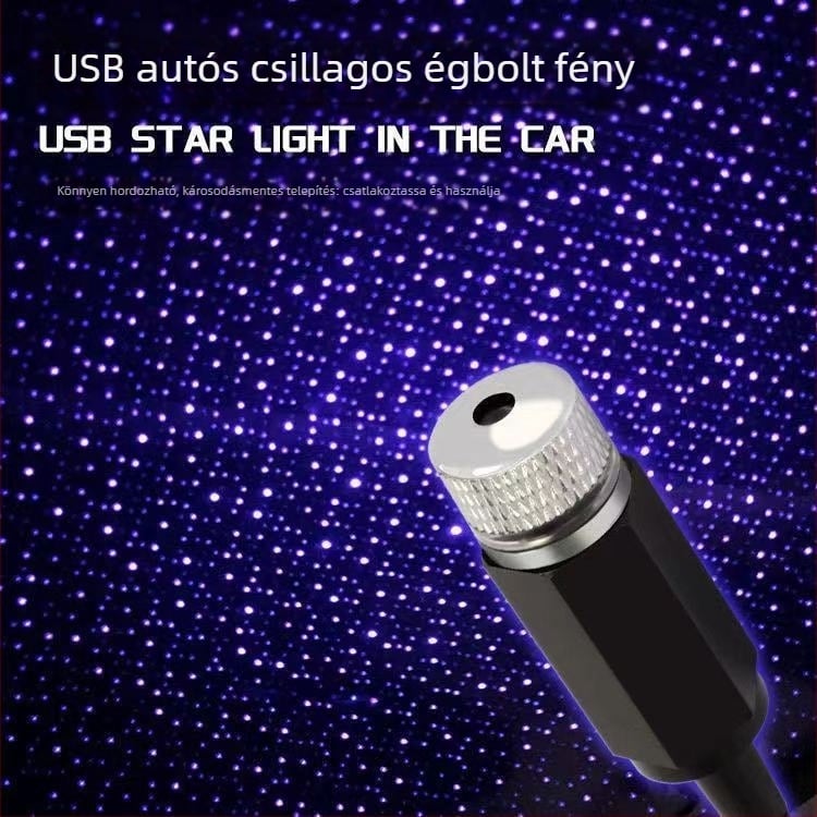 LED autó plafonfény csillagos ég projekcióval, modell 12, 5V, 3.9W