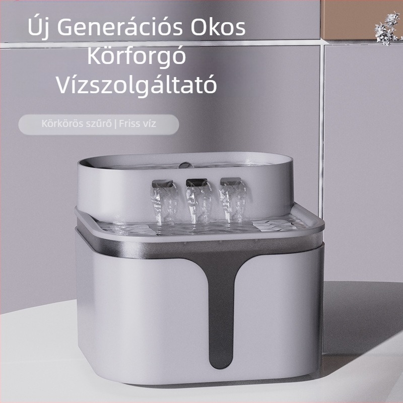 Macska vízforrás automata szűrésével és köröző vízzel, műanyagból, Dog overlord márka, Zhejiang eredet, 36 darab egy dobozban