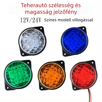 Kamion és pótkocsi szélességjelző lámpa – 12/24V LED, IP68, 3W, 6000K