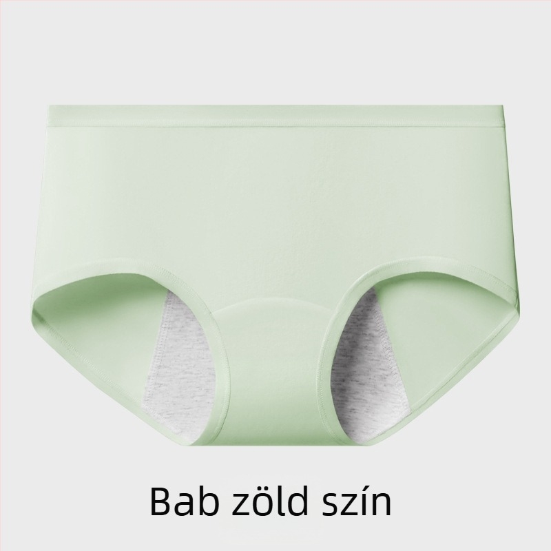 Női pamut menstruációs fehérnemű antibakteriális védelemmel – középmagas derekú, fő anyag 95% pamut, ágyéktáj 100% pamut, egyszínű mintázat, légáteresztő