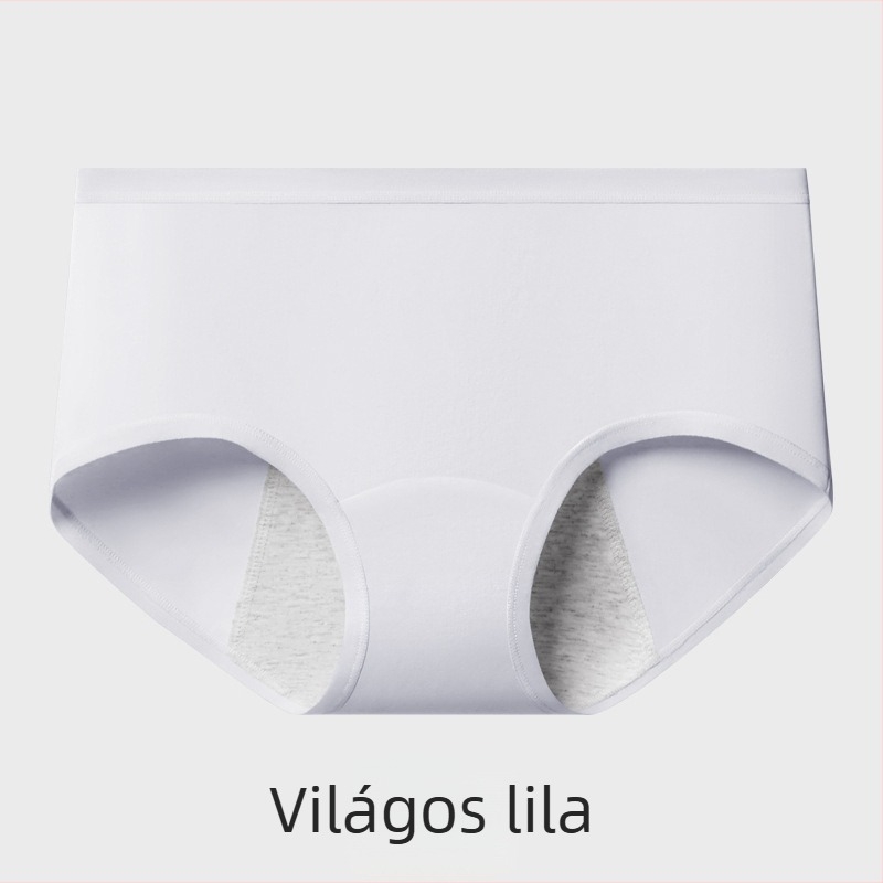 Női pamut menstruációs fehérnemű antibakteriális védelemmel – középmagas derekú, fő anyag 95% pamut, ágyéktáj 100% pamut, egyszínű mintázat, légáteresztő