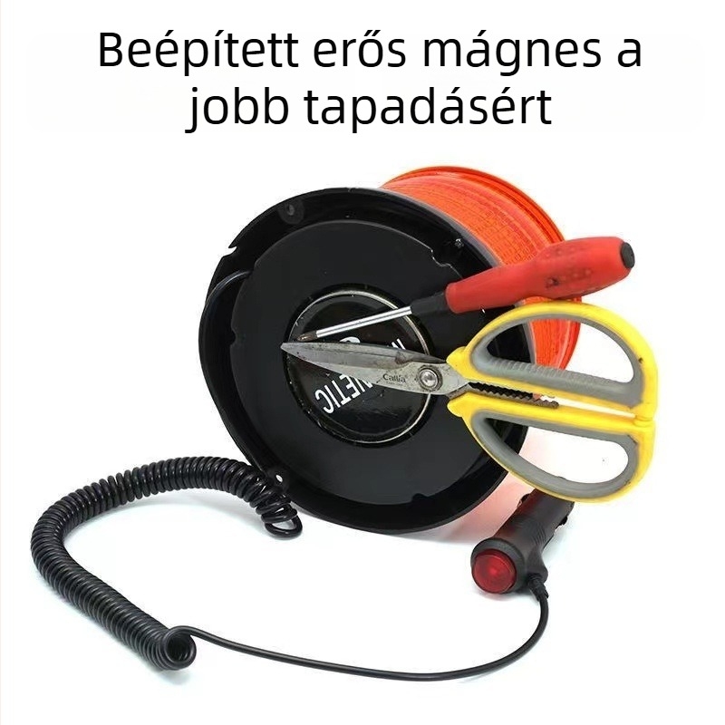 Autós rendőrségi LED villogó fény, figyelmeztető lámpa járművekhez, 12-40V, 15W, műanyag ház, univerzális kompatibilitás