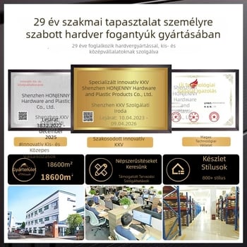 Új kínai stílusú szekrényajtó fogantyú, cinkötvözet öntés, szalag alakú, felületre szerelés, modell Z440