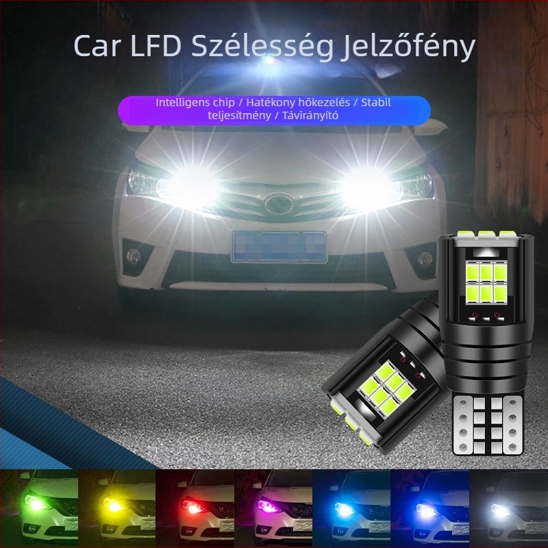 LED autó rendszámtábla világítás - 18-SMD, T10/W5W alap, univerzális kompatibilitás, modell T10171