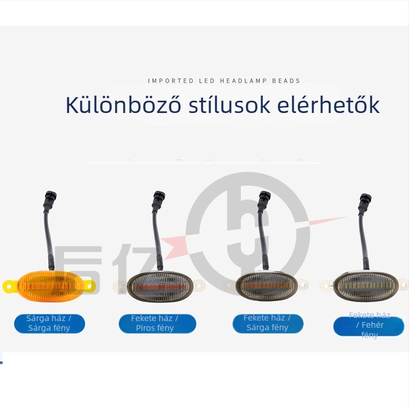 Autógrill világítás, 12 LED, Raptor stílus (12V, 5W, SMD, 6500K, 0.5A)