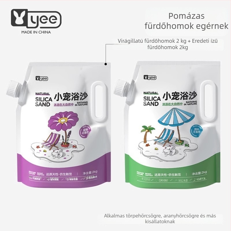 Hörcsög fürdőhomok — dezodoráló hatás, 20 darabos csomag, Shandong eredetű, hörcsögöknek