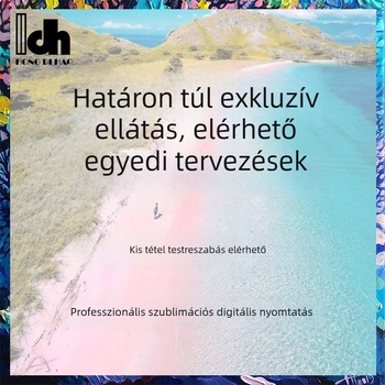 Férfi tengerparti nadrág – nyári laza rövidnadrág nyomtatott mintával, 100% poliészter, kémiai rostok keveréke