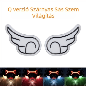 Motorkerékpár DRL163 szárnyas sas szem világítás (12V, műanyag)