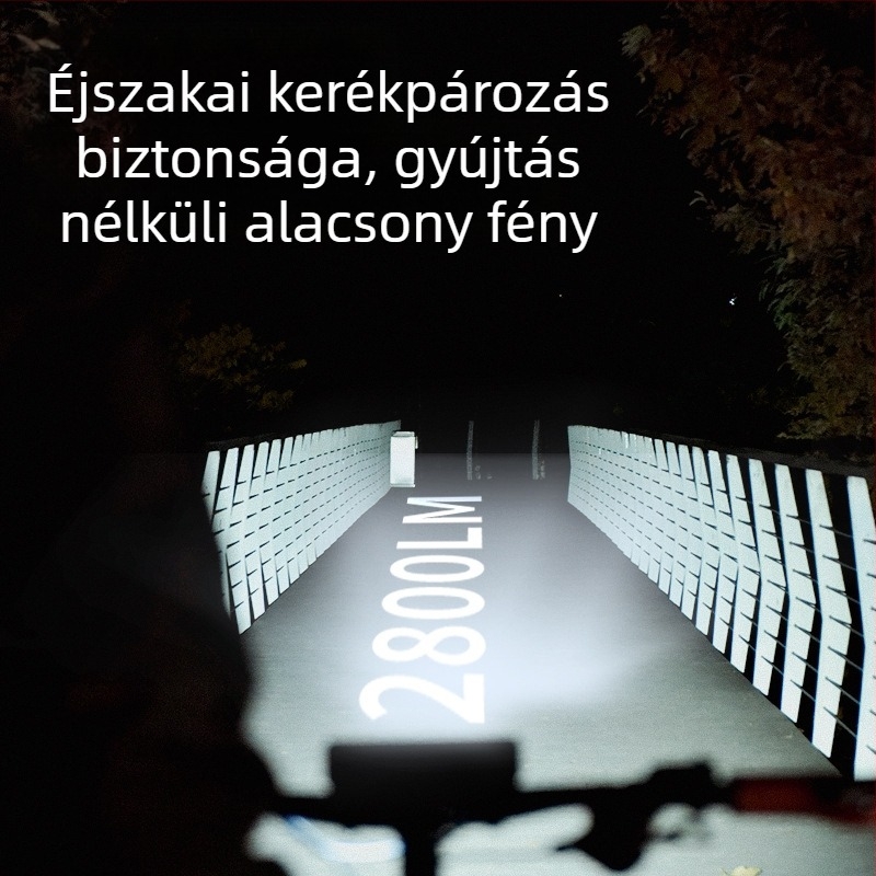 ACRUNU kerékpár első lámpa, vízálló, újratölthető, nagy fényerő, hosszú akkumulátor-üzemidő