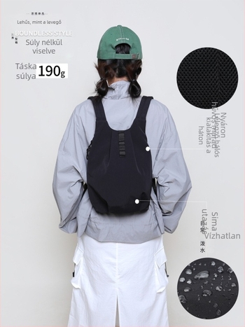 Könnyű kültéri hátizsák, uniszex, 20–35 L, 9 hüvelykes laptop, légpárnás vállpánt, lélegző