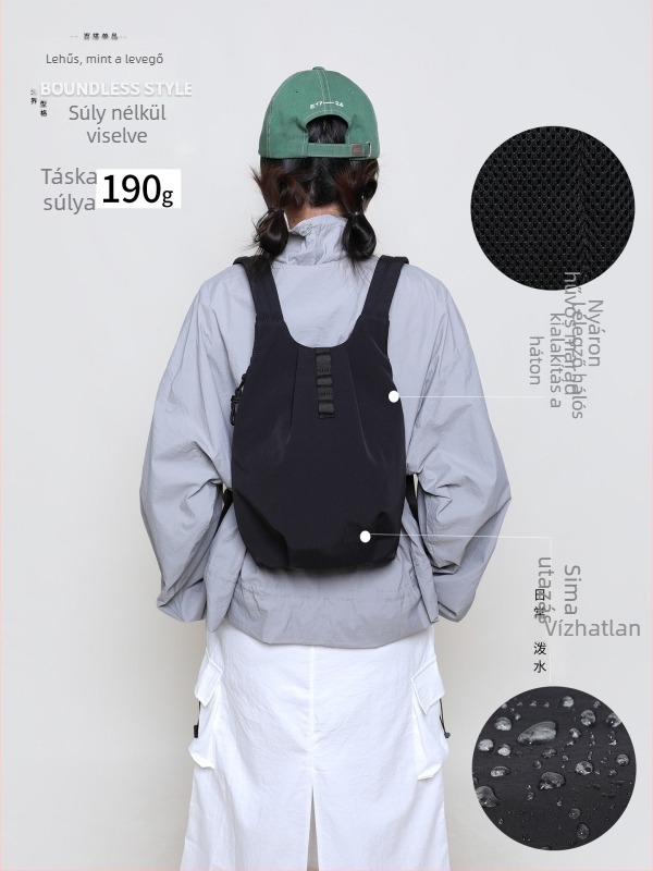 Könnyű kültéri hátizsák, uniszex, 20–35 L, 9 hüvelykes laptop, légpárnás vállpánt, lélegző
