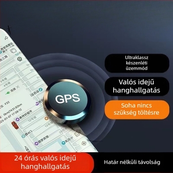 Vezeték nélküli autónyomkövető eszköz antifurt funkcióval és távoli hangrögzítéssel