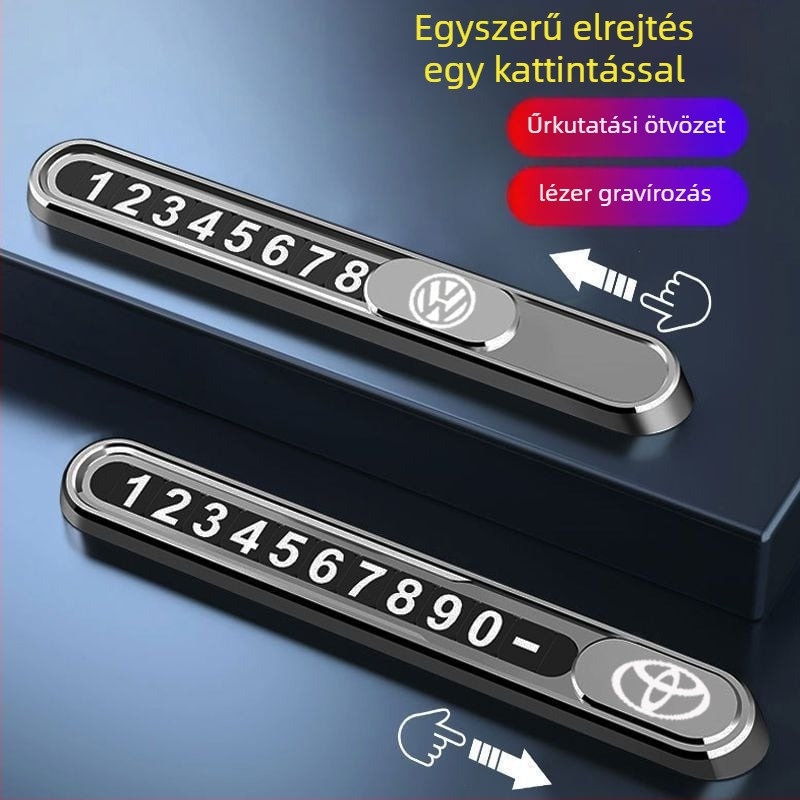 Fém autó ideiglenes parkolási szám-tábla dísz – kapcsolati telefon megjelenítésére; Márka Ancient style; Anyag Fém; Logó nyomtatás Elérhető; Típus Egyéb