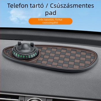 Autó középkonzol anti-slip párna, PVC anyag, 3-in-1 parkolási szám-tartó, márka Oral