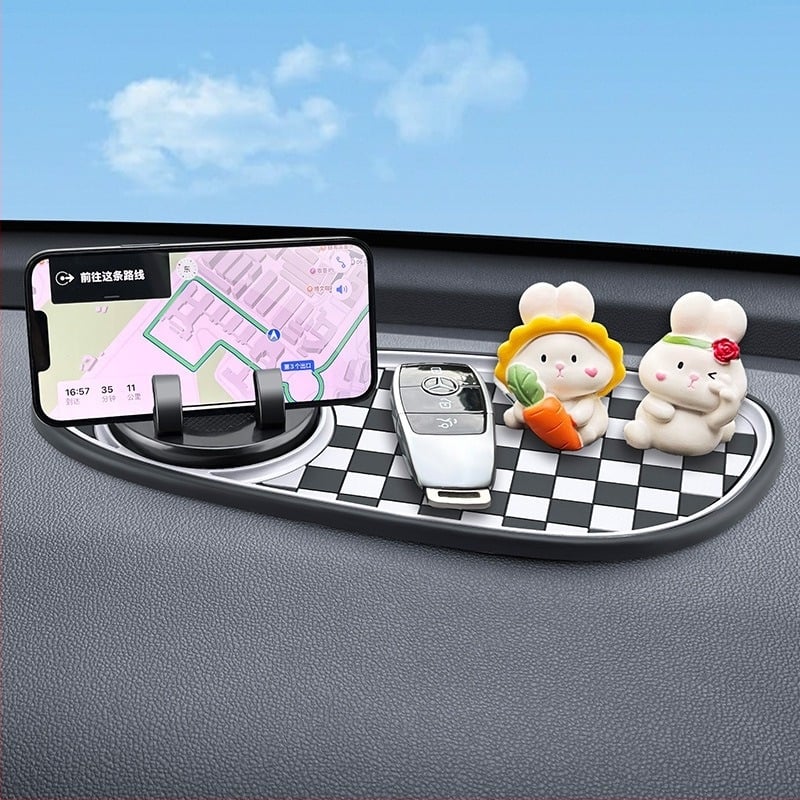 Autó középkonzol anti-slip párna, PVC anyag, 3-in-1 parkolási szám-tartó, márka Oral