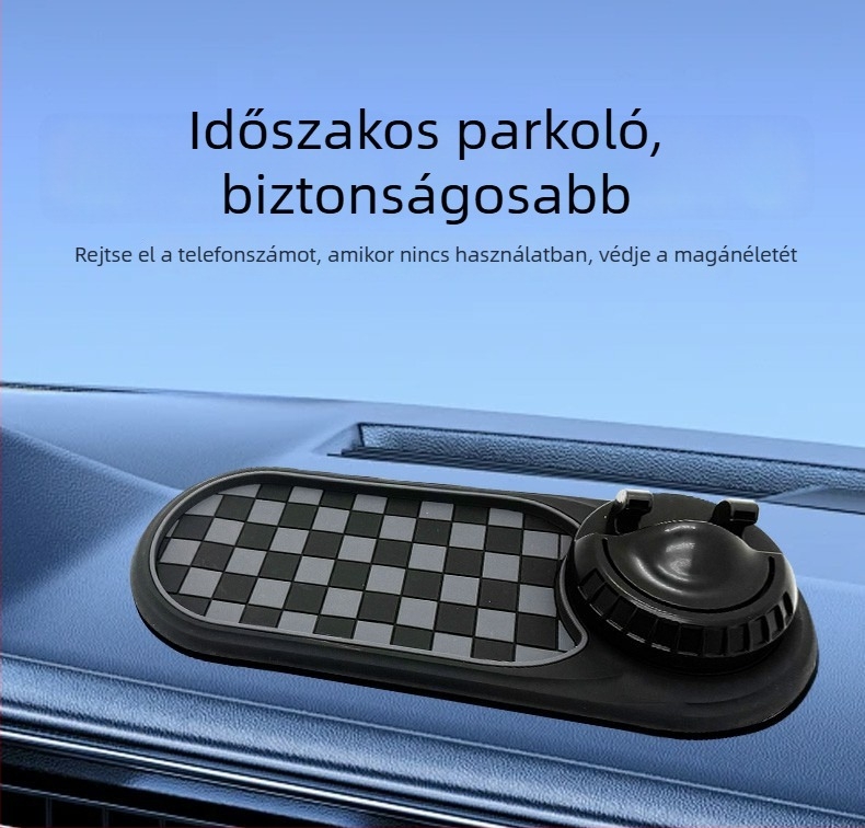 Autós telefon-tartó csúszásmentes párnával — PVC, modell K88, testreszabás elérhető, határokon átívelő export elérhető