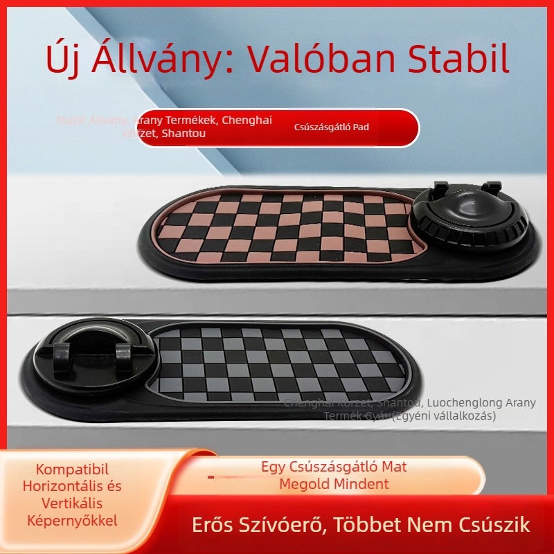 Autós telefon-tartó csúszásmentes párnával — PVC, modell K88, testreszabás elérhető, határokon átívelő export elérhető