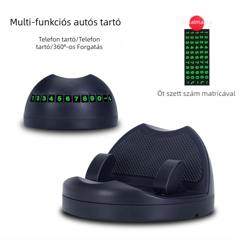 Autós telefon-tartó csúszásmentes párnával — PVC, modell K88, testreszabás elérhető, határokon átívelő export elérhető