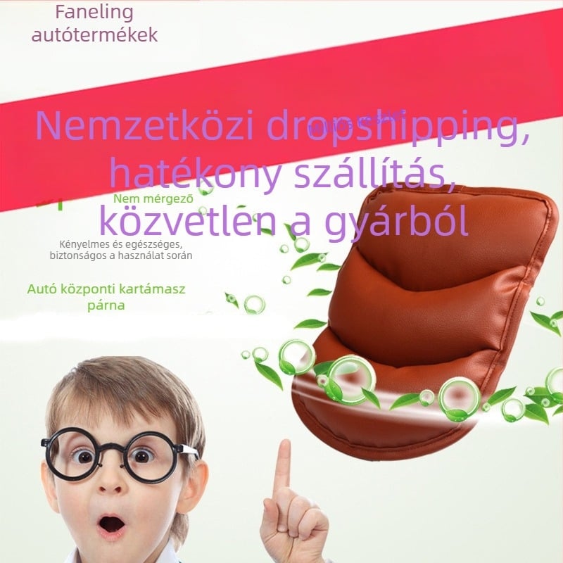 Univerzális autó kartámasz párna - PU bőr, 100 g, testreszabható, kompatibilis több modelllel