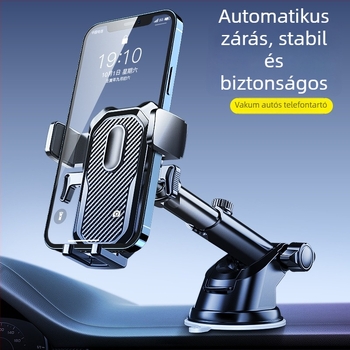 Autótelefon-tartó szívófejjel a műszerfalon (ABS+PC)
