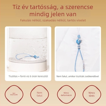 Kézzel szőtt mandala telefonnyakpánt növény-virág mintával — Anyag: zsinór; Technika: kézi kötés; Származás: Lianyungang; Eredeti dizájn