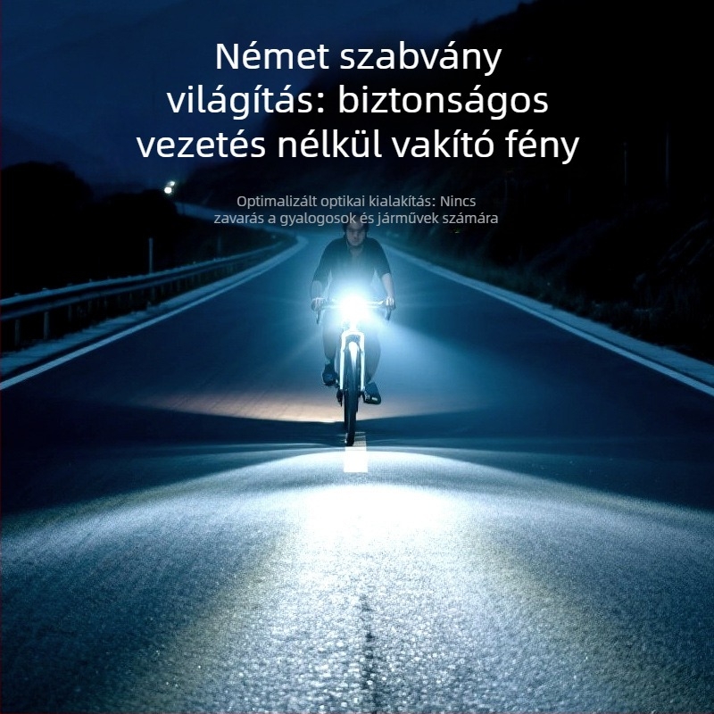CYCLE ZONE Kerékpár első lámpa – erős fény, vízálló, éjszakai használatra