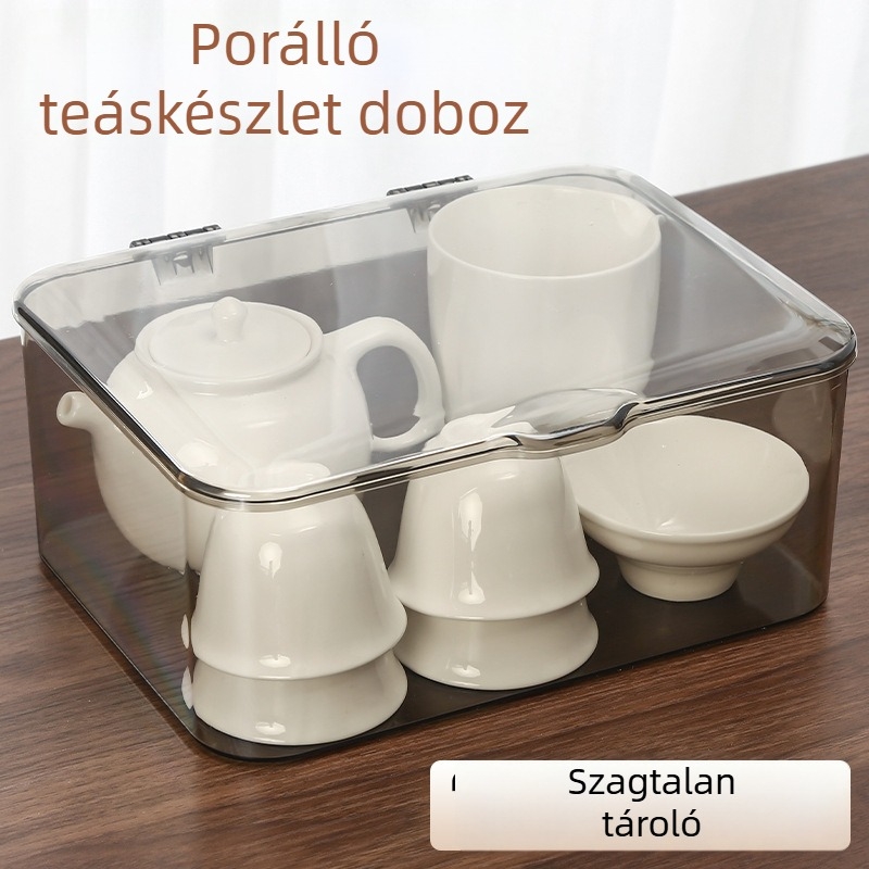 Independence 4898 PS Teás tároló doboz fedéllel, porálló, asztali rendező teához és poharakhoz (1 L)