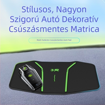 Autó anti-slip matrac a műszerfalra és a központi konzolra; többfunkciós dizájn telefon-tároló rekesszel; PVC anyag; testreszabható feldolgozás; márka Runnan