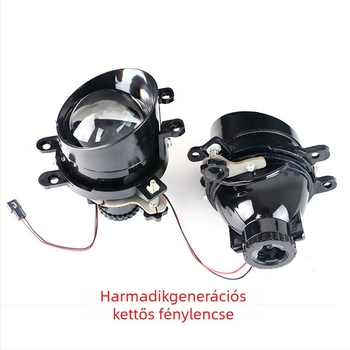Elülső ködfényszóró HID kettős lencsével, 55W, 12V, 6000LM, 6000K, kompatibilis Toyota-modellekkel (pl. Corolla, Prado, RAV4, Highlander)