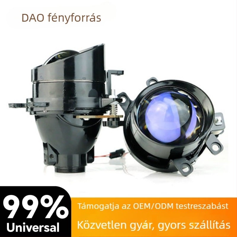 Elülső ködfényszóró HID kettős lencsével, 55W, 12V, 6000LM, 6000K, kompatibilis Toyota-modellekkel (pl. Corolla, Prado, RAV4, Highlander)