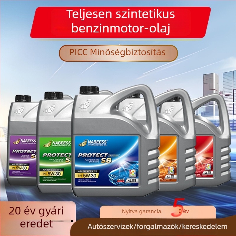 Nabech SP teljesen szintetikus motorolaj 5W-40 autókhoz, API SN