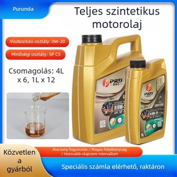 Teljesen szintetikus benzines motorolaj 5W-40 autókhoz, API SP