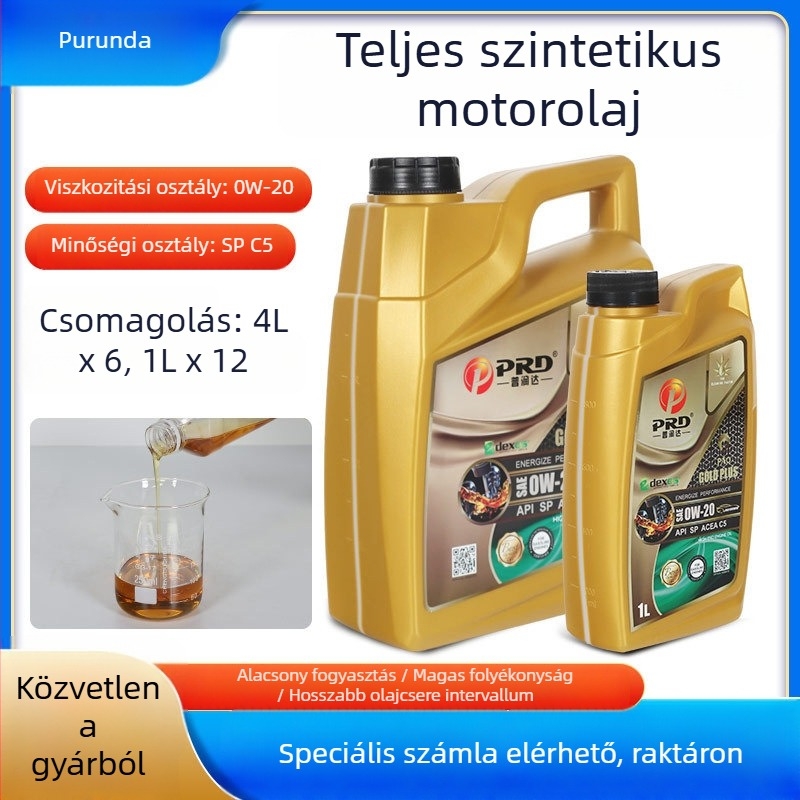 Teljesen szintetikus benzines motorolaj 5W-40 autókhoz, API SP