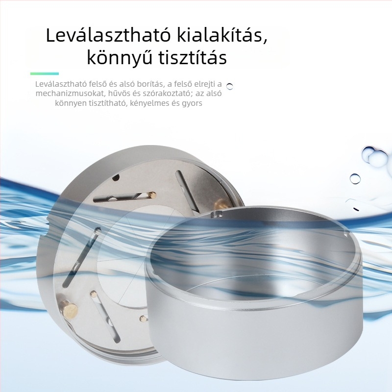 Fém hamutál fedéllel, nyitás-zárás mechanizmussal; dekoratív és tároló funkcióval; logó nyomtatás elérhető