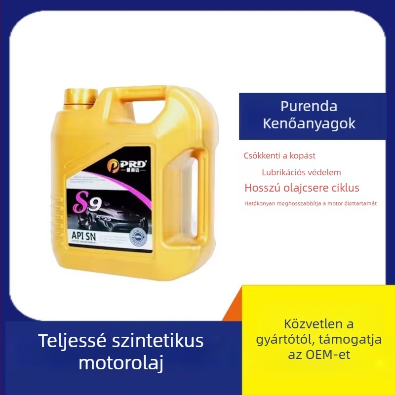 Benzines motorokhoz szóló motorolaj – teljesen szintetikus, 5W-30, API SN, minden évszakra