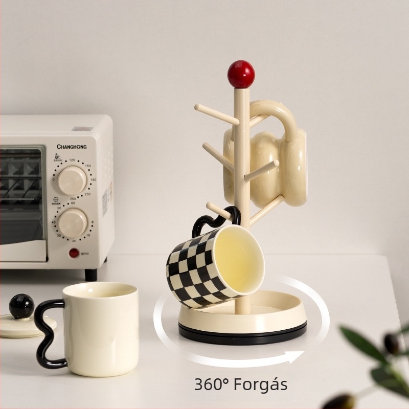 Kozmetikai tároló polc, műanyag, 1 réteg, padlón álló kivitel, modern minimalista stílus