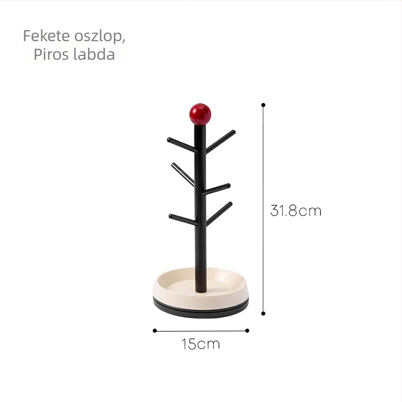 Kozmetikai tároló polc, műanyag, 1 réteg, padlón álló kivitel, modern minimalista stílus