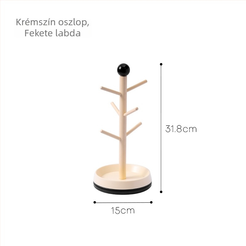 Kozmetikai tároló polc, műanyag, 1 réteg, padlón álló kivitel, modern minimalista stílus