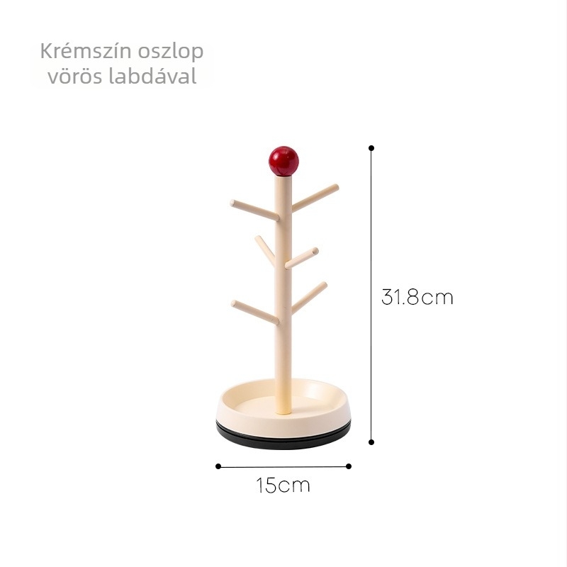 Kozmetikai tároló polc, műanyag, 1 réteg, padlón álló kivitel, modern minimalista stílus