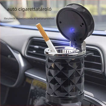 LED-es autó hamutál, a szellőzőhöz függő, fedéllel — Modell HT012, műanyag, 108 g