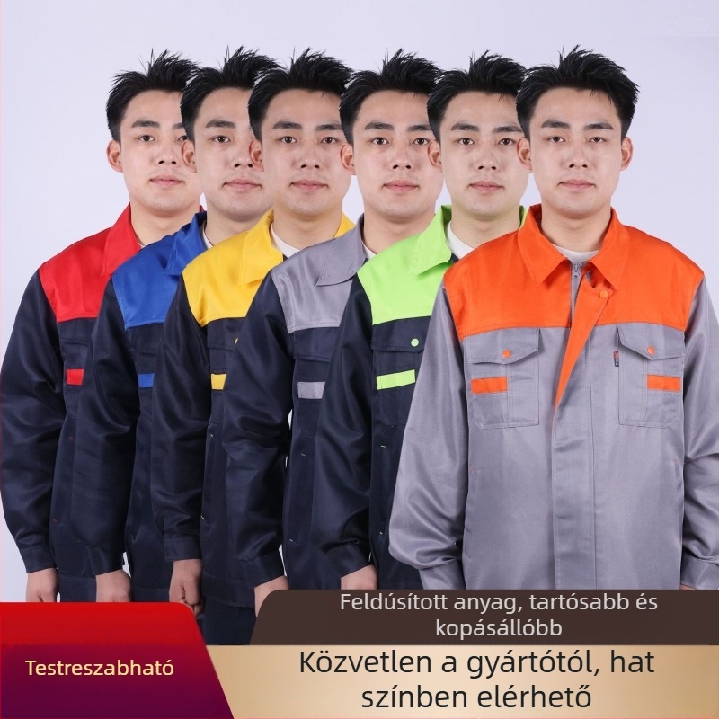 Mindennapi munka védőruha minden évszakra – autójavításhoz készült munkaruha, kopás- és szennyeződésálló, égés elleni védelemmel, lélegző, gyorsan száradó, 100% poliészter