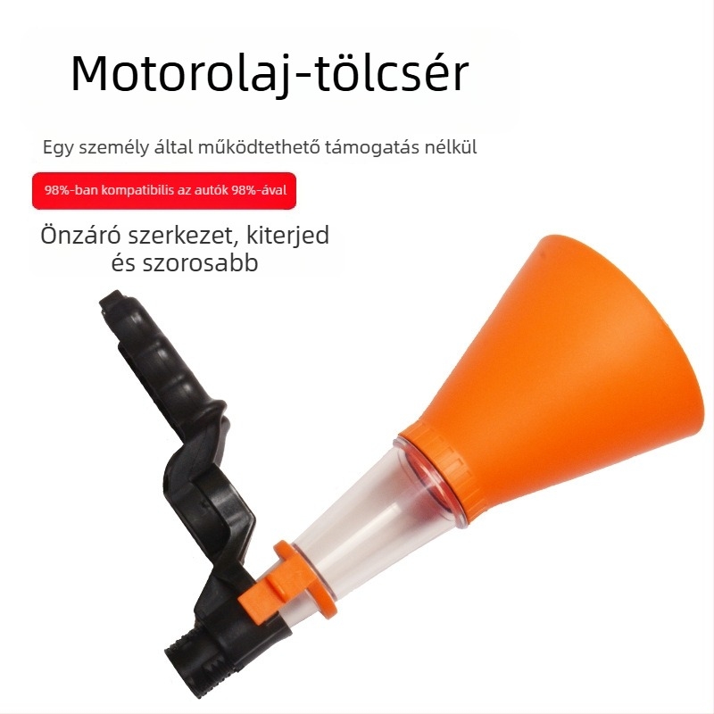 Olajfeltöltő tölcsér a motorhoz - Polipropilén - Többfunkciós tölcsér autók és motorkerékpárok számára