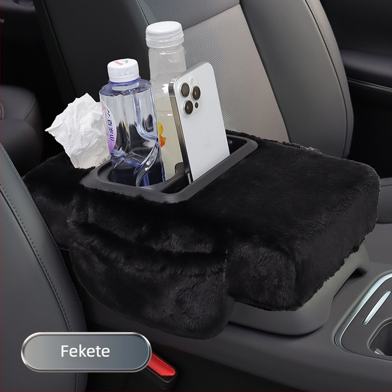 Bőr autó karfa alatti tároló doboz, univerzális modell, 450 g, testreszabható