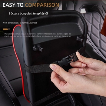 Autó központi kartámasz párna magasság növeléssel, bőr, univerzális kompatibilitás, 400 g, testreszabott feldolgozás