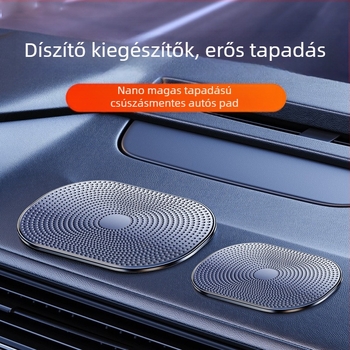 Autó központi műszerfalhoz készült csúszásmentes pad — PU anyag, telefon tartó, ragasztó alátét, magas hőmérséklet-álló